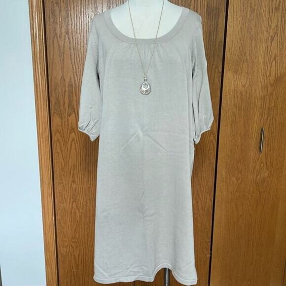 Gap Maternity Taupe Sweater Dress Size XL - Picture 1 of 4